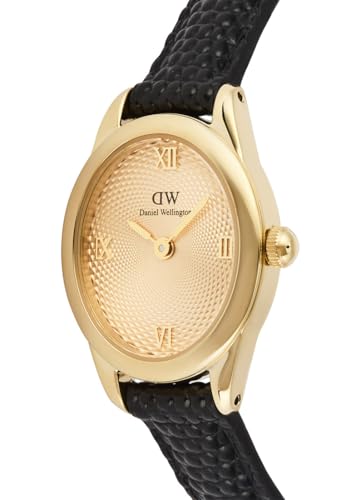Daniel Wellington Damen-Uhren Analog Quarz One Size, Gold, Schwarz 32031821