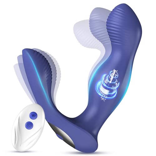 Analvibrator Erotisches Sex Spielzeug für die Männer Paare, Prostata-Massagegeräte mit Fernbedienung, Anal Dildo Analvibratoren Vibratorensets Analplug mit 9 Vibrations 9 Rotations, Swing Sex Toys