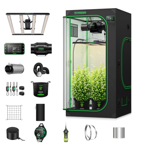 VIVOSUN Smart Growzelt 100x100x180cm für Indoor Growing mit E42A+ Steuerung