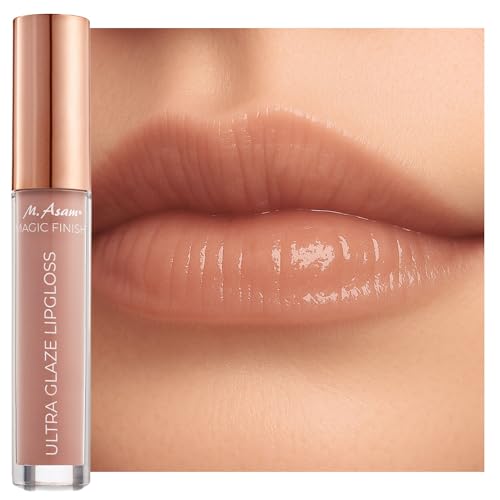 M. Asam MAGIC FINISH ULTRA GLAZE LIPGLOSS cream cashmere (4ml) – aufpolsternder Lipgloss für geschmeidige Lippen mit intensivem Glanz, Lippenpflege mit Hyaluron & Peptid, zartes Vanille Aroma