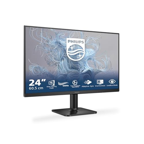 Philips 24E2N1110– 24-Zoll-Full-HD-Monitor, 120 Hz, Adaptive Sync. (1920x1080, 1x D-Sub, 1x HDMI 1.4) schwarz