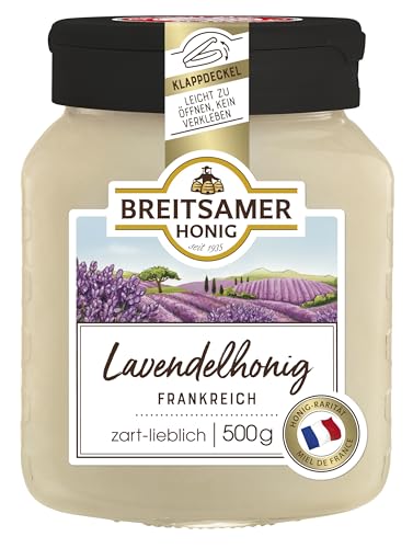 Breitsamer Lavendelhonig aus Frankreich cremig 500g Aromatisch, mild und zart-lieblich im Charakter (1 x 500g)