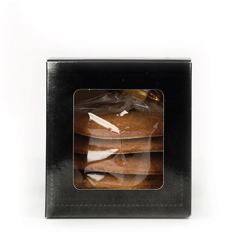 Nürnberger Elisenlebkuchen naturbelassen – Saftig & Handgefertigt | Edle Lebkuchen Spezialität | Traditionelles Weihnachtsgebäck | 5er-Pack in Geschenkverpackung