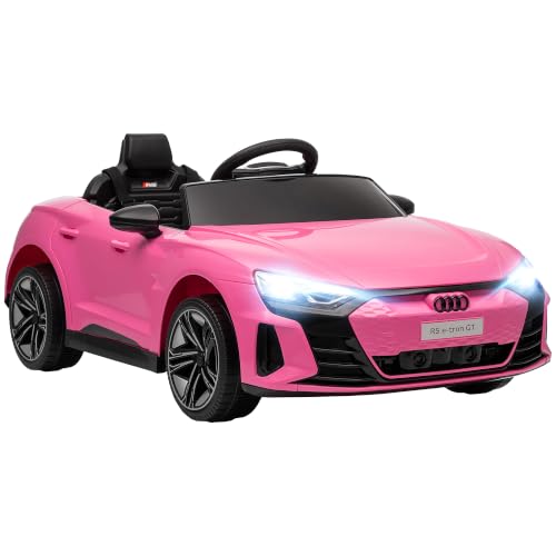 HOMCOM Kinder Elektroauto Audi RS E-tron GT 12V Kinderauto 2 Motor Rosa