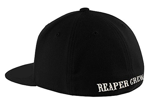 SOA Sons of Anarchy Reaper Crew Fitted Baseball Cap Hat (Large/X-Large)