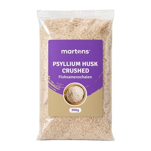 Psyllium Husk 300 g – Fein gemahlene Flohsamenschalen | Ideal zum Backen & Binden | Martons