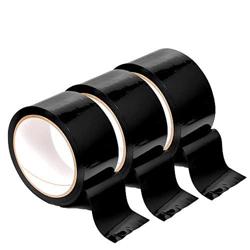 Ouch! - Bondage Tape 20m lang - 5cm breit 3PC Statikfreies Design Tape, Vielseitiges Bondage-SM-Band for Sexuell Sexspielung Paare Frauen Manner(Schwarz)