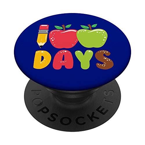 Cute 100 Days of School Apples - Teacher Apple Gifts PopSockets mit austauschbarem PopGrip