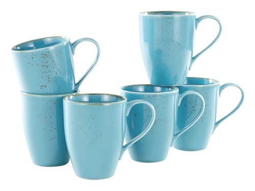 Creatable, 22063, Serie Nature Collection, 6-teiliges Geschirrset für 6 Personen, Kaffeebecher aus Steinzeug, spülmaschinen- und mikrowellengeeignet, Qualitätsproduktion