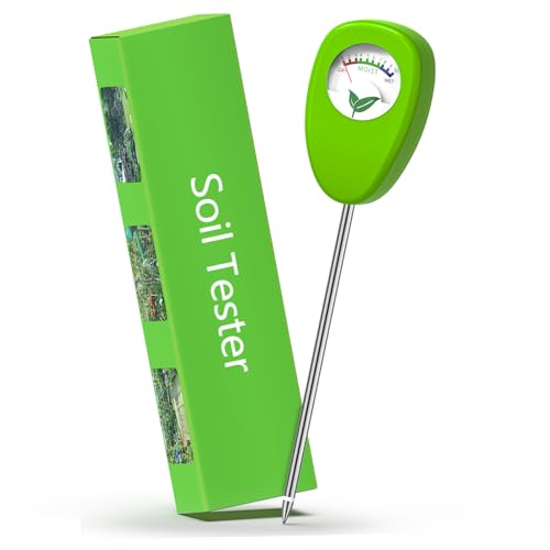 HAZENS Boden Feuchtigkeitsmesser für Pflanzen Portable, Feuchtigkeitsmessgerät Pflanzen, Ohne Batterien, Hygrometer für den Garten, Genaues Bodenprüfgerät