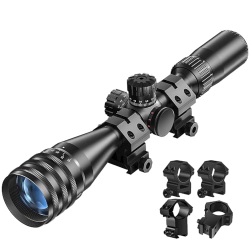 Paike Zielfernrohr 6-24x50 AOE Rot Grün Blau Beleuchtet Mit Sonnenschutz