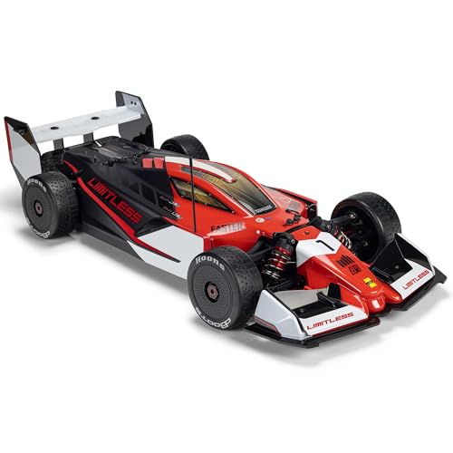 ARRMA Limitless 8S BLX 1/7 4WD Street Racer Brushless Speed Chassis bis 193 km/h, inkl. Spektrum Smart-Technologie, Aluminium-Chassis & aerodynamischem Body – Ready-to-Run (RTR) Red/Black