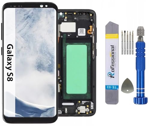 It'Go Full INCELL Display für Samsung S8 G950 LCD Bildschirm Ersatz Touchscreen mit Werkzeug Schwarz mit Rahmen Hohe Qualität