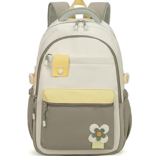 Amythe Schulrucksack Mädchen Teenager, 2025 Rucksack Schule Gymnasium, Schulranzen Oberstufe Wasserabweisend für 15.6