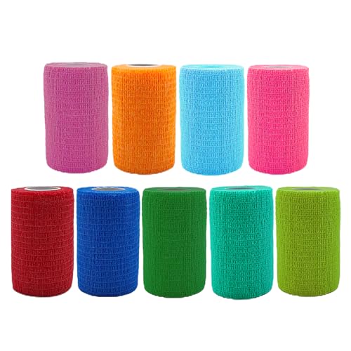 ANAMPION Selbstklebender Verband 9Rollen, 7.5cm x 4.5m Verbandsmaterial