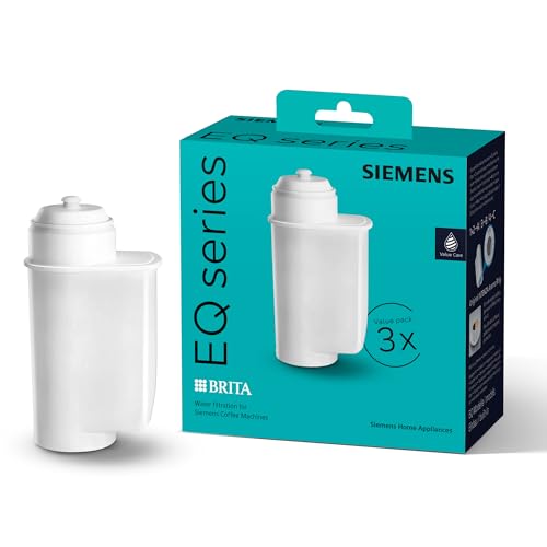Siemens BRITA Intenza Wasserfilter TZ70033A,verringert den Kalkgehalt des Wassers,reduziert geschmacksstörende Stoffe,für Kaffeevollautomaten der EQ.Serie & Einbauvollautomaten,weiß,3 Stück(1er Pack)