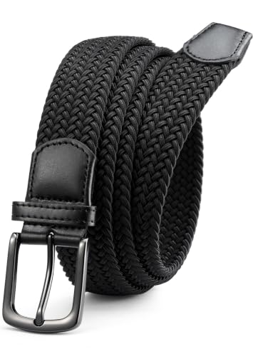 CHAOREN Elastischer Gürtel Herren, Stretch Gürtel Stoff ohne Löcher 35mm