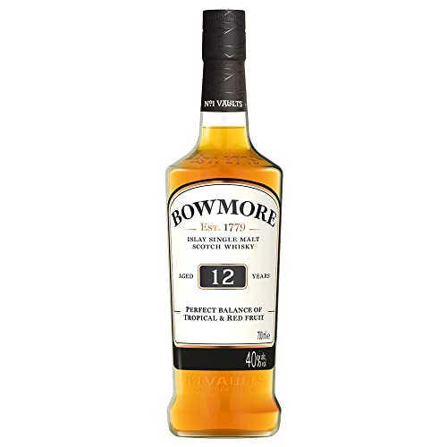 Bowmore 12 Jahre | Single Malt Scotch Whisky | mit Geschenkverpackung | ausgewogen mit rauchigen Geschmacksnoten | 40% Vol | 700ml Einzelflasche