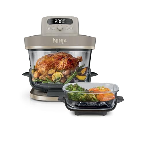 Ninja CRISPi PRO XL Glas-Heißluftfritteuse Air-Fryer, Stone Gold, AS090EUSD