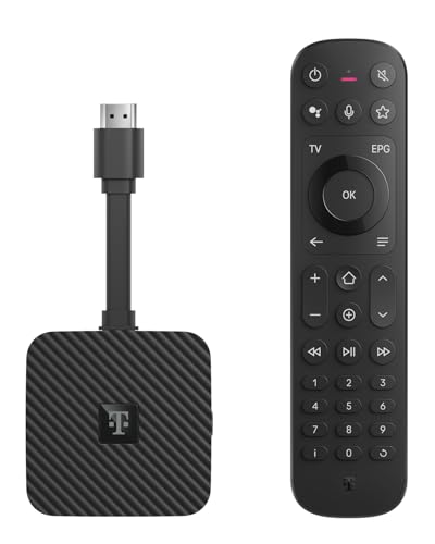 MagentaTV Stick 2. Gen. | Fernsehen & Streaming über WLAN I MagentaTV mit 160 HD-Sendern, 4K UHD, HDR, live & zeitversetzt | Streaming-Dienste (Netflix, Disney+, RTL+, DAZN, Wow) & Google Play Store