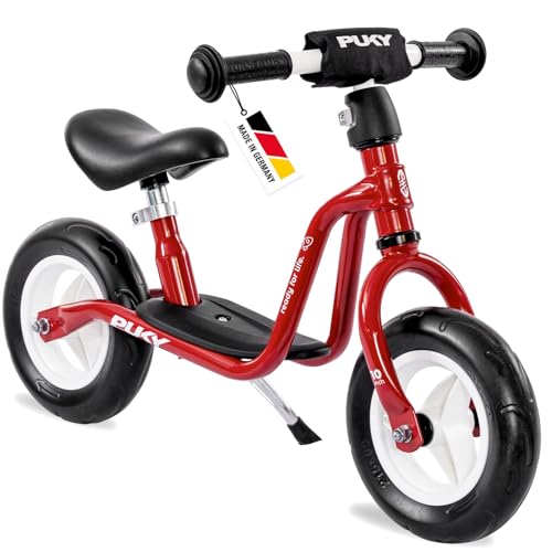 PUKY LR M Chilli Red | Laufrad ab 2 Jahre | Kinderspielzeug ab 2 Jahre | Balance Bike | Kinderroller mit Trittbrett | Lauflernrad mit Sicherheitslenkergriffen | Höhenverstellbarer Lenker & Sattel