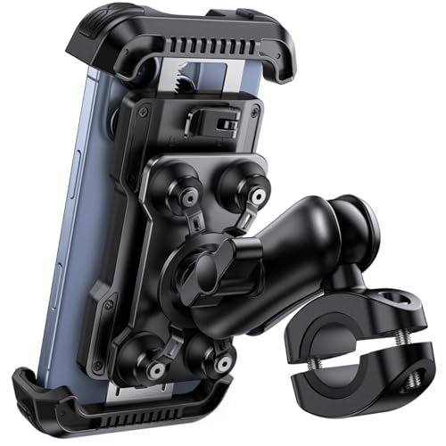Lamicall Handyhalterung Motorrad, Handyhalter Fahrrad Vibrationsgedämpft