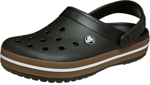 Crocs,Unisex Erwachsene,Crocband Gum Clog,Schwarz,45-46