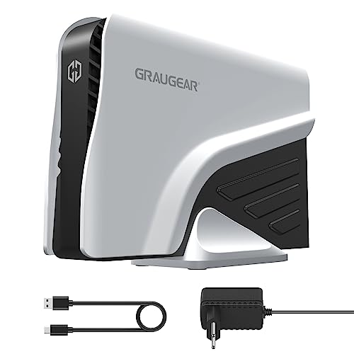 GRAUGEAR 4TB Festplatte für PS5/PS5 Slim&Pro 3,5 Zoll HDD formatiert für PS5/PS4 schnelle Datenübertragung, Ideal für Gaming und Speicherplatz | Inkl. Netzteil und Zubehör