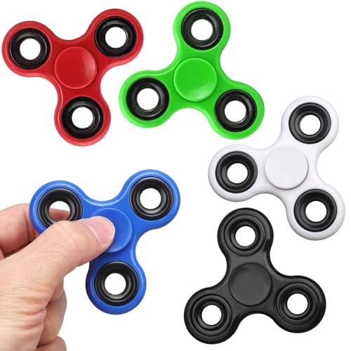Dilabnda 5er-Pack Fidget Spinner Spielzeug für Kinder Erwachsene, Sensorische Fidget Toys Weihnachten Set Spielzeug Zappeln Hand Spinner Finger Tri-Spinner Toy, Geschenke für Reduziert Angstzustände