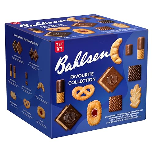 Bahlsen Favourite Collection XL, 1er Pack, Knusprige Gebäck- und Waffelmischung mit Vollmilch- und edelherber Schokolade (8 x 227 g/ 1816 g)