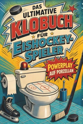 Das ultimative Klobuch für Eishockey-Spieler: Powerplay auf Porzellan. Lustiges Geschenk für Eishockey-Spieler, Pucks und Powerplay