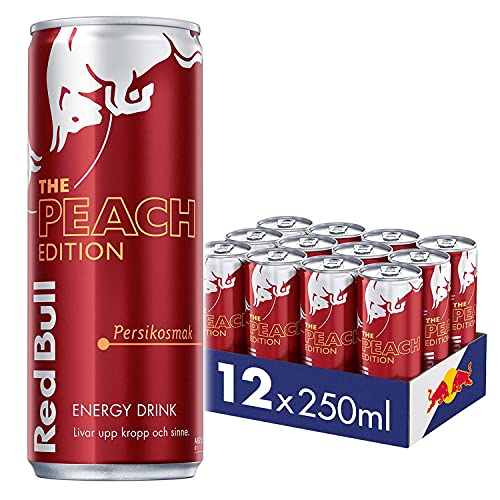 Red Bull Energy Drink EINWEG (Peach Edition Pfirsich inkl. 3,00€ Pfand, 12x250ml)