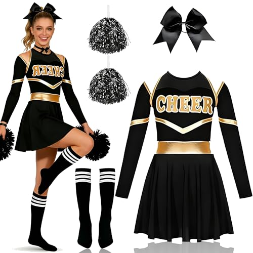 Shengruili Cheerleader Kostüm Damen,cheerleader Kostüm,kostüm cheerleader,KostümDamen,Kostüme für Erwachsene,KostümeDamen,cheerleaderKostüm Mädchen,KarnevalKostüm