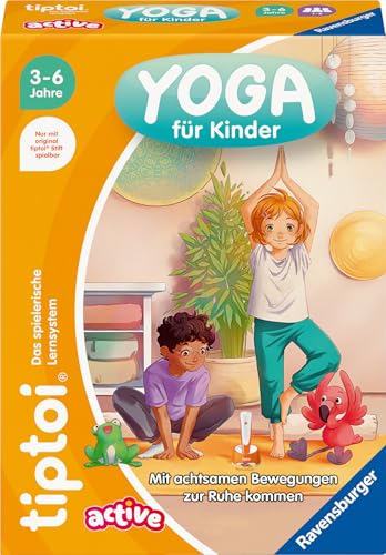 Ravensburger tiptoi Spiel 00230 - Active Yoga für Kinder - achtsames Bewegungsspiel für Kinder ab 3 Jahren