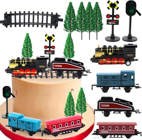 Zug Kuchen Dekorationen Mini Zug Verkehr Spur Eisenbahn Kuchen Dekorationen