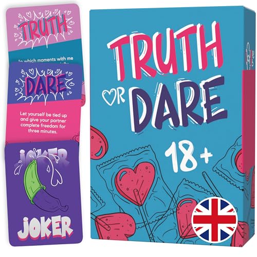 Truth or Dare - Sex Games for Couples English - Couple Game Dirty, Erotic Games, Love Game, for Couples, Conversation Cards, Deeptalk Challenge, Date Night Ideas, Valentine Day Present