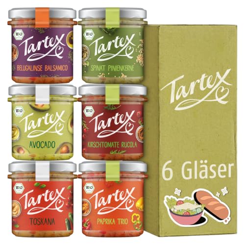 Tartex Lieblinge Box | Bio vegane Brotaufstriche | 6 Gläser