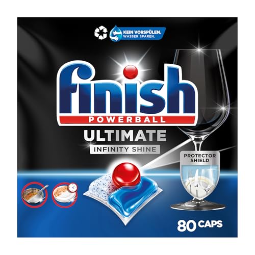 Finish Ultimate Infinity Shine Spülmaschinentabs Sparpack 80 Finish Caps