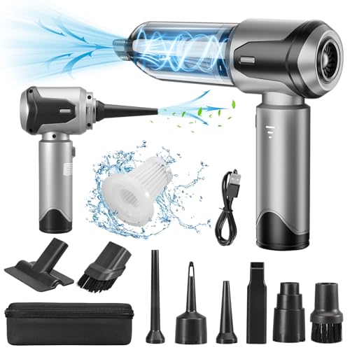 Grixz Handstaubsauger, 22000Pa Handstaubsauger Akku, Autostaubsauger mit Bürstenloser Motor, Auto Kabellos Staubsauger für Büro Haus Küche Tierhaare