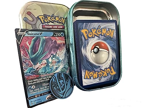 PoKéMoN Mini Tin Bundle, 50 verschiedene Karten, 1 zufällig ausgewählte, extrem seltene Spielmünze