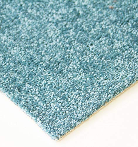 Steffensmeier Teppichboden Cambridge | Meterware Auslegware Wohnzimmer Schlafzimmer Kinderzimmer | türkis | 300x500 cm