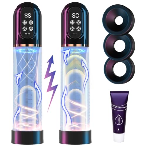 HIVEFUN Penispumpe, Sex Spielzeug für die Männer, Wasserdicht Penis Pumpe