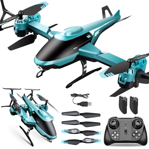 PATEMZON Hubschrauber Ferngesteuert, 2.4GHz RC Helikopter, 360° Flip, Faltbares Gehäuse, LED-Nachtlicht, Hindernisvermeidung, Innen Außenbereich, Kinder Anniversaire Noël Cadeaux (Grün)