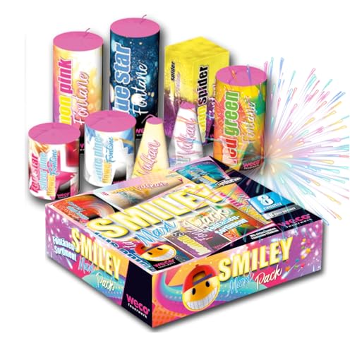 XXL Smiley Set 8-teilig – Super für Partys und Silvester, geeignet für Jugendliche und Kinder 2026