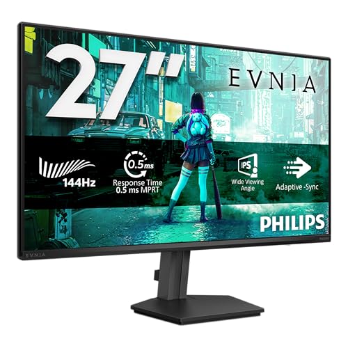 Philips 27M2N3200NF 27 Zoll FHD Monitor, 144Hz, IPS, 1ms MPRT Adaptive Sync, G-Sync Comp. HDR10 (1920x1080,HDMI 1x 2.0,DP 1x 1.4) Schwarz
