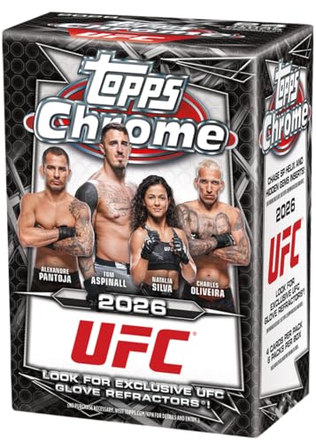 2026 Topps Chrome® UFC - Vorteilsbox (4 Karten pro Packung, 6 Packungen pro Box)