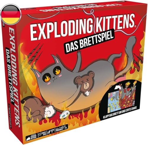 Exploding Kittens: Das Brettspiel, Lustiges Partyspiel, Deutsch