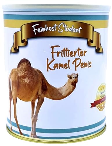 Feinkost Student Frittierter Kamel Penis aus der Dose Scherzarktikel, Lustige Geschenkidee, Party-Brüller, Spaßgeschenk, Halloween, Geburtstagsgeschenk