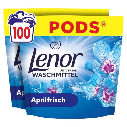 Lenor Pods Aprilfrisch Waschmittel, 100 Wäschen