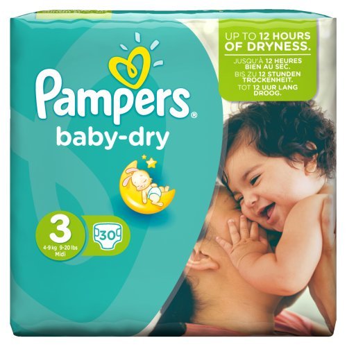 NAPPIES BABY DRY SIZE 3 30'S